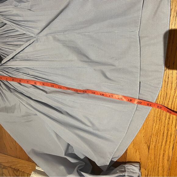 Tibi Light Blue Pleated Blouse - Picture 6 of 12